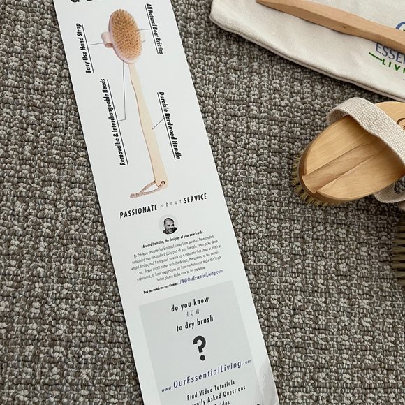 Essential Living - 3-Piece Dry Brushing Spa Kit - NWT - Picture 9 of 9